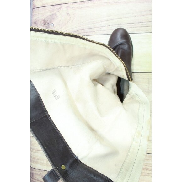 Michael Michael Kors Arley Riding Boot Brown Leather Size 7.5 M - Picture 12 of 12